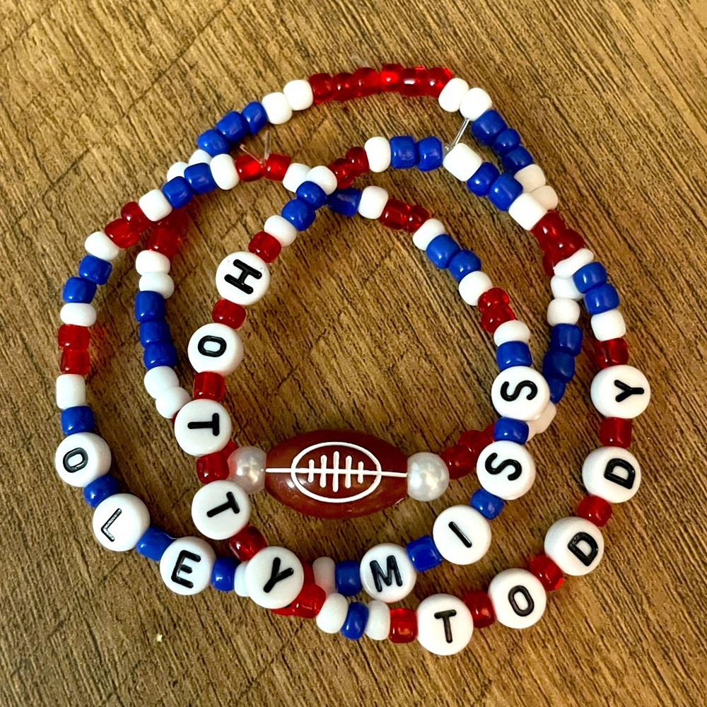 Ole Miss Football Bracelets